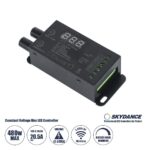 GloboStar® 73116 V1-B SKYDANCE DC RF 2.4Ghz Dimmer Constant Voltage Controller 1 Κανάλι DC 12-24V 1 x 20.5A 480W - Max 20.5A 480W - IP20 Μ9 x Π4 x Υ2.8cm - 5 Χρόνια Εγγύηση