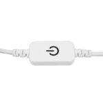 GLOBOSTAR® DIMMERANO 73303 Διακόπτης Αφής On/Off & Push Dimming με 1 x 5A 120W Κανάλι DC 12-24V 5A 120W Max IP20 - Λευκό - Μ25 x Π2.3 x Υ1.1cm - 2 Χρόνια Εγγύηση - Image 4