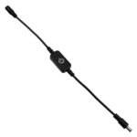 GLOBOSTAR® DIMMERANO 73304 Διακόπτης Αφής On/Off & Push Dimming με 1 x 5A 120W Κανάλι DC 12-24V 5A 120W Max IP20 - Μαύρο - Μ25 x Π2.3 x Υ1.1cm - 2 Χρόνια Εγγύηση - Image 3