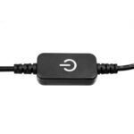 GLOBOSTAR® DIMMERANO 73304 Διακόπτης Αφής On/Off & Push Dimming με 1 x 5A 120W Κανάλι DC 12-24V 5A 120W Max IP20 - Μαύρο - Μ25 x Π2.3 x Υ1.1cm - 2 Χρόνια Εγγύηση - Image 4
