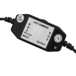 GLOBOSTAR® DIMMERANO 73306 Διακόπτης On/Off & Dimming με 1 x 5A 120W Κανάλι DC 12-24V 5A 120W Max IP20 - Μαύρο - Μ25 x Π3.2 x Υ3.3cm - 2 Χρόνια Εγγύηση - Image 3