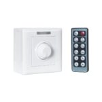 GloboStar® 73317 Επιτοίχιο Dimmer με Ασύρματο Χειριστήριο RF DC 12-24V για Μονόχρωμα Προϊόντα LED 16A Max 384W Μ9 x Π9 x Υ4.5cm - 2 Χρόνια Εγγύηση - Image 2