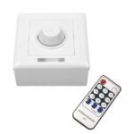 GLOBOSTAR® DIMMERONIA 73371 AC Triac Dimmer Τοίχου με RF Ασύρματο Χειριστήριο με 1 x 1.5A 350W Κανάλι AC 220-240V 1.5A 350W Max IP20 - Μ8.8 x Π5.7 x Υ8.8cm - 2 Χρόνια Εγγύηση