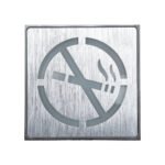 GloboStar® SENSATI 75652 Φωτιστικό Τοίχου Ένδειξης NO SMOKING LED 1W AC 220-240V IP20 - Σώμα Αλουμινίου - Μ11 x Π11 x Υ3cm - Κόκκινο - Image 3