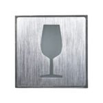 GloboStar® SENSATI 75662 Φωτιστικό Τοίχου Ένδειξης GLASS OF WINE LED 1W AC 220-240V IP20 - Σώμα Αλουμινίου - Μ11 x Π11 x Υ3cm - Πορτοκαλί - Image 3