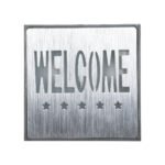 GloboStar® SENSATI 75658 Φωτιστικό Τοίχου Ένδειξης WELCOME 5 STARS LED 1W AC 220-240V IP20 - Σώμα Αλουμινίου - Μ11 x Π11 x Υ3cm - Πράσινο - Image 3