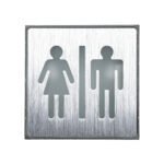 GloboStar® SENSATI 75656 Φωτιστικό Τοίχου Ένδειξης WC MAN & WOMAN LED 1W AC 220-240V IP20 - Σώμα Αλουμινίου - Μ11 x Π11 x Υ3cm - Πράσινο - Image 3