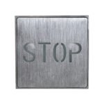 GloboStar® SENSATI 75653 Φωτιστικό Τοίχου Ένδειξης STOP LED 1W AC 220-240V IP20 - Σώμα Αλουμινίου - Μ11 x Π11 x Υ3cm - Κόκκινο - Image 3