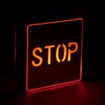 GloboStar® SENSATI 75653 Φωτιστικό Τοίχου Ένδειξης STOP LED 1W AC 220-240V IP20 - Σώμα Αλουμινίου - Μ11 x Π11 x Υ3cm - Κόκκινο - Image 5