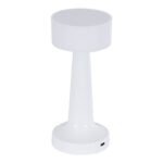 GloboStar® NANNA 76471 Επαναφορτιζόμενο Επιτραπέζιο Φωτιστικό Πορτατίφ LED 1.5W 105lm 120° DC 5V IP44 CCT Ultra Θερμό 1500K - Φυσικό Λευκό 4500K - Ψυχρό Λευκό 6000K Dimmable Λευκό Πλαστικό - Μ9 x Π9 x Υ21cm - 2 Χρόνια Εγγύηση - Image 4