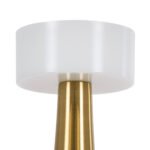 GloboStar® NANNA 76475 Επαναφορτιζόμενο Επιτραπέζιο Φωτιστικό Πορτατίφ LED 1.5W 105lm 120° DC 5V IP44 CCT Ultra Θερμό 1500K - Φυσικό Λευκό 4500K - Ψυχρό Λευκό 6000K Dimmable Χρυσό & Λευκό Πλαστικό - Μ9 x Π9 x Υ21cm - 2 Χρόνια Εγγύηση - Image 7