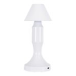 GloboStar® LUNNA 76476 Επαναφορτιζόμενο Επιτραπέζιο Φωτιστικό Πορτατίφ LED 1.5W 105lm 120° DC 5V IP44 CCT Ultra Θερμό 1500K - Φυσικό Λευκό 4500K - Ψυχρό Λευκό 6000K Dimmable Λευκό Πλαστικό - Μ9 x Π9 x Υ23cm- 2 Χρόνια Εγγύηση - Image 3