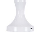 GloboStar® LUNNA 76476 Επαναφορτιζόμενο Επιτραπέζιο Φωτιστικό Πορτατίφ LED 1.5W 105lm 120° DC 5V IP44 CCT Ultra Θερμό 1500K - Φυσικό Λευκό 4500K - Ψυχρό Λευκό 6000K Dimmable Λευκό Πλαστικό - Μ9 x Π9 x Υ23cm- 2 Χρόνια Εγγύηση - Image 5