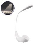 GLOBOSTAR® TEBLARO 76500 Μοντέρνο Επιτραπέζιο Φωτιστικό Γραφείου LED 2.8W 550lm 90° DC 5V με USB-C με Επαναφορτιζόμενη Μπαταρία Li-ion 3.7V 1x18650 1800mAh IP20 Φυσικό Λευκό 4500K - Sanan SMD Chip - Λευκό - Μ15.5 x Π7.5 x Υ44.5cm - 2 Χρόνια Εγγύηση