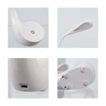 GLOBOSTAR® TEBLARO 76500 Μοντέρνο Επιτραπέζιο Φωτιστικό Γραφείου LED 2.8W 550lm 90° DC 5V με USB-C με Επαναφορτιζόμενη Μπαταρία Li-ion 3.7V 1x18650 1800mAh IP20 Φυσικό Λευκό 4500K - Sanan SMD Chip - Λευκό - Μ15.5 x Π7.5 x Υ44.5cm - 2 Χρόνια Εγγύηση - Image 5