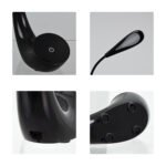 GLOBOSTAR® TEBLARO 76501 Μοντέρνο Επιτραπέζιο Φωτιστικό Γραφείου LED 2.8W 550lm 90° DC 5V με USB-C με Επαναφορτιζόμενη Μπαταρία Li-ion 3.7V 1x18650 1800mAh IP20 Φυσικό Λευκό 4500K - Sanan SMD Chip - Μαύρο - Μ15.5 x Π7.5 x Υ44.5cm - 2 Χρόνια Εγγύηση - Image 5