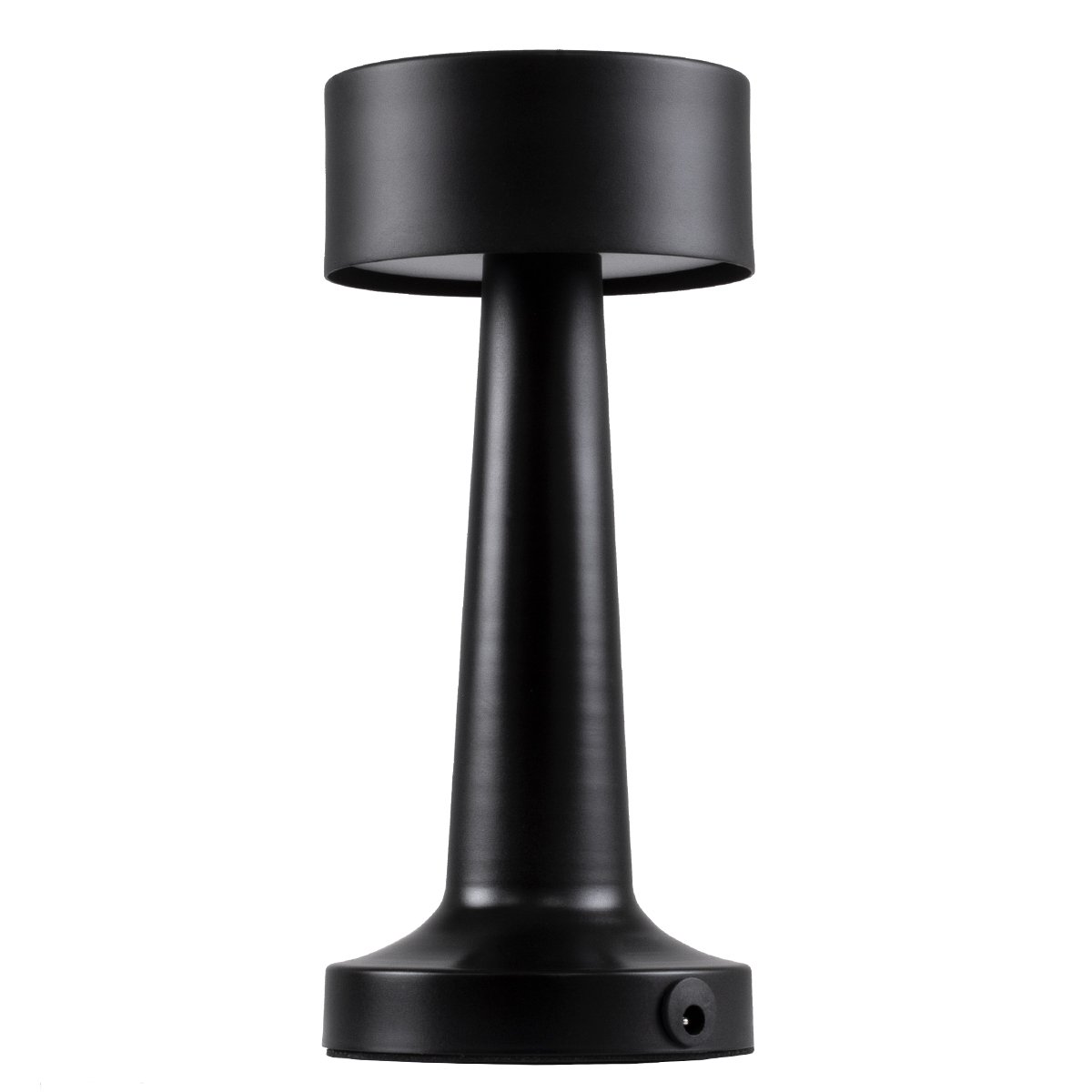 76503_0 GloboStar® BELLA 76503 Επαναφορτιζόμενο Επιτραπέζιο Φωτιστικό Πορτατίφ LED 1.5W 105lm 120° DC 5V IP44 Θερμό Λευκό 2700K Dimmable Μαύρο Αλουμίνιο - Μ9 x Π9 x Υ21cm - 2 Xρόνια Εγγύηση - Image 1