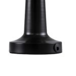 GloboStar® BELLA 76503 Επαναφορτιζόμενο Επιτραπέζιο Φωτιστικό Πορτατίφ LED 1.5W 105lm 120° DC 5V IP44 Θερμό Λευκό 2700K Dimmable Μαύρο Αλουμίνιο - Μ9 x Π9 x Υ21cm - 2 Xρόνια Εγγύηση - Image 6