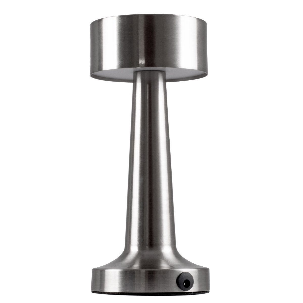 76504_0 GloboStar® BELLA 76504 Επαναφορτιζόμενο Επιτραπέζιο Φωτιστικό Πορτατίφ LED 1.5W 105lm 120° DC 5V IP44 Θερμό Λευκό 2700K Dimmable Ασημί Αλουμίνιο - Μ9 x Π9 x Υ21cm - 2 Xρόνια Εγγύηση - Image 1