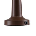 GloboStar® BELLA 76507 Επαναφορτιζόμενο Επιτραπέζιο Φωτιστικό Πορτατίφ LED 1.5W 105lm 120° DC 5V IP44 Θερμό Λευκό 2700K Dimmable Καφέ Αλουμίνιο - Μ9 x Π9 x Υ21cm - 2 Xρόνια Εγγύηση - Image 6