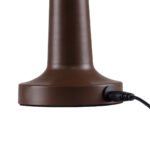 GloboStar® BELLA 76507 Επαναφορτιζόμενο Επιτραπέζιο Φωτιστικό Πορτατίφ LED 1.5W 105lm 120° DC 5V IP44 Θερμό Λευκό 2700K Dimmable Καφέ Αλουμίνιο - Μ9 x Π9 x Υ21cm - 2 Xρόνια Εγγύηση - Image 7