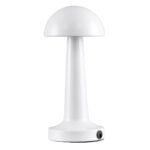 GloboStar® COCO 76508 Επαναφορτιζόμενο Επιτραπέζιο Φωτιστικό Πορτατίφ LED 1.5W 105lm 120° DC 5V IP44 Θερμό Λευκό 2700K Dimmable Λευκό Αλουμίνιο - Μ10 x Π10 x Υ22cm - 2 Xρόνια Εγγύηση - Image 4