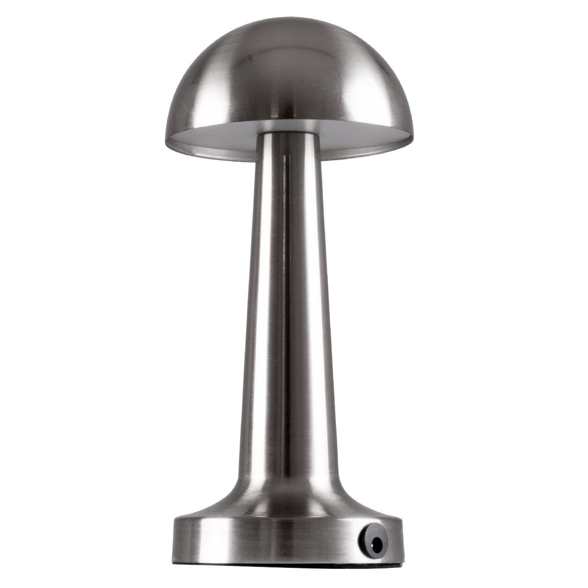 76510_0 GloboStar® COCO 76510 Επαναφορτιζόμενο Επιτραπέζιο Φωτιστικό Πορτατίφ LED 1.5W 105lm 120° DC 5V IP44 Θερμό Λευκό 2700K Dimmable Ασημί Αλουμίνιο - Μ10 x Π10 x Υ22cm - 2 Xρόνια Εγγύηση - Image 1