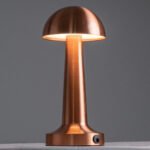 GloboStar® COCO 76511 Επαναφορτιζόμενο Επιτραπέζιο Φωτιστικό Πορτατίφ LED 1.5W 105lm 120° DC 5V IP44 Θερμό Λευκό 2700K Dimmable Χάλκινο Αλουμίνιο - Μ10 x Π10 x Υ22cm - 2 Xρόνια Εγγύηση - Image 3