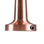 GloboStar® COCO 76511 Επαναφορτιζόμενο Επιτραπέζιο Φωτιστικό Πορτατίφ LED 1.5W 105lm 120° DC 5V IP44 Θερμό Λευκό 2700K Dimmable Χάλκινο Αλουμίνιο - Μ10 x Π10 x Υ22cm - 2 Xρόνια Εγγύηση - Image 6