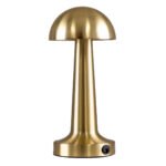 GloboStar® COCO 76512 Επαναφορτιζόμενο Επιτραπέζιο Φωτιστικό Πορτατίφ LED 1.5W 105lm 120° DC 5V IP44 Θερμό Λευκό 2700K Dimmable Χρυσό Αλουμίνιο - Μ10 x Π10 x Υ22cm - 2 Xρόνια Εγγύηση - Image 4
