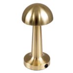 GloboStar® COCO 76512 Επαναφορτιζόμενο Επιτραπέζιο Φωτιστικό Πορτατίφ LED 1.5W 105lm 120° DC 5V IP44 Θερμό Λευκό 2700K Dimmable Χρυσό Αλουμίνιο - Μ10 x Π10 x Υ22cm - 2 Xρόνια Εγγύηση - Image 5