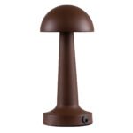 GloboStar® COCO 76513 Επαναφορτιζόμενο Επιτραπέζιο Φωτιστικό Πορτατίφ LED 1.5W 105lm 120° DC 5V IP44 Θερμό Λευκό 2700K Dimmable Καφέ Αλουμίνιο - Μ10 x Π10 x Υ22cm - 2 Xρόνια Εγγύηση - Image 4