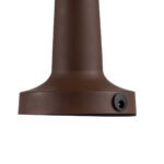 GloboStar® COCO 76513 Επαναφορτιζόμενο Επιτραπέζιο Φωτιστικό Πορτατίφ LED 1.5W 105lm 120° DC 5V IP44 Θερμό Λευκό 2700K Dimmable Καφέ Αλουμίνιο - Μ10 x Π10 x Υ22cm - 2 Xρόνια Εγγύηση - Image 6