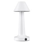 GloboStar® MOLLY 76514 Επαναφορτιζόμενο Επιτραπέζιο Φωτιστικό Πορτατίφ LED 1.5W 105lm 120° DC 5V IP44 Θερμό Λευκό 2700K Dimmable Λευκό Αλουμίνιο - Μ10 x Π10 x Υ23cm - 2 Xρόνια Εγγύηση - Image 4