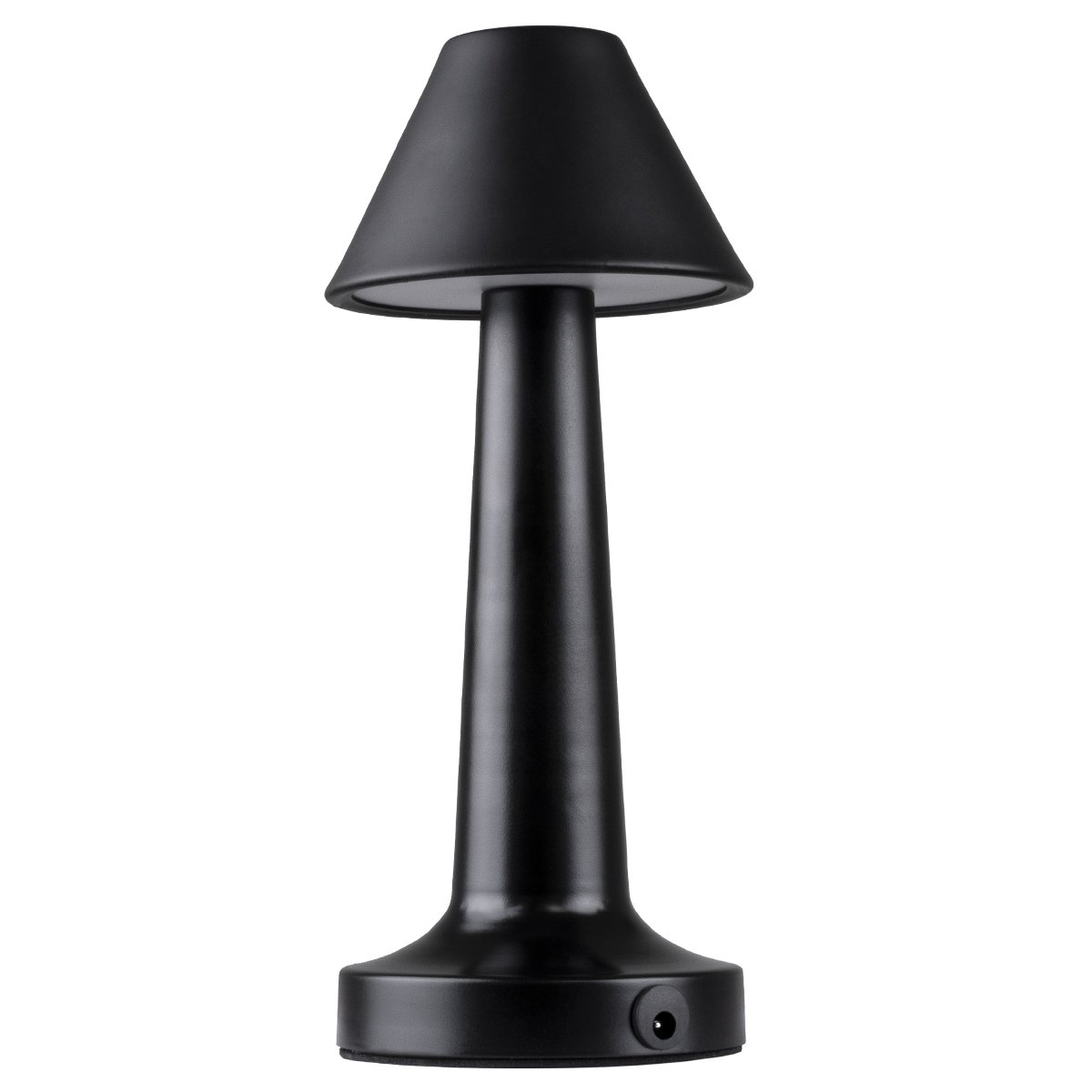 76515_0 GloboStar® MOLLY 76515 Επαναφορτιζόμενο Επιτραπέζιο Φωτιστικό Πορτατίφ LED 1.5W 105lm 120° DC 5V IP44 Θερμό Λευκό 2700K Dimmable Μαύρο Αλουμίνιο - Μ10 x Π10 x Υ23cm - 2 Xρόνια Εγγύηση - Image 1