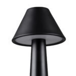 GloboStar® MOLLY 76515 Επαναφορτιζόμενο Επιτραπέζιο Φωτιστικό Πορτατίφ LED 1.5W 105lm 120° DC 5V IP44 Θερμό Λευκό 2700K Dimmable Μαύρο Αλουμίνιο - Μ10 x Π10 x Υ23cm - 2 Xρόνια Εγγύηση - Image 8