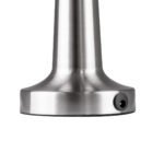 GloboStar® MOLLY 76516 Επαναφορτιζόμενο Επιτραπέζιο Φωτιστικό Πορτατίφ LED 1.5W 105lm 120° DC 5V IP44 Θερμό Λευκό 2700K Dimmable Ασημί Αλουμίνιο - Μ10 x Π10 x Υ23cm - 2 Xρόνια Εγγύηση - Image 6