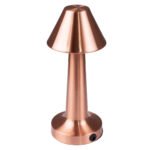 GloboStar® MOLLY 76517 Επαναφορτιζόμενο Επιτραπέζιο Φωτιστικό Πορτατίφ LED 1.5W 105lm 120° DC 5V IP44 Θερμό Λευκό 2700K Dimmable Χάλκινο Αλουμίνιο - Μ10 x Π10 x Υ23cm - 2 Xρόνια Εγγύηση - Image 5