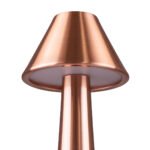 GloboStar® MOLLY 76517 Επαναφορτιζόμενο Επιτραπέζιο Φωτιστικό Πορτατίφ LED 1.5W 105lm 120° DC 5V IP44 Θερμό Λευκό 2700K Dimmable Χάλκινο Αλουμίνιο - Μ10 x Π10 x Υ23cm - 2 Xρόνια Εγγύηση - Image 8