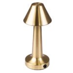 GloboStar® MOLLY 76518 Επαναφορτιζόμενο Επιτραπέζιο Φωτιστικό Πορτατίφ LED 1.5W 105lm 120° DC 5V IP44 Θερμό Λευκό 2700K Dimmable Χρυσό Αλουμίνιο - Μ10 x Π10 x Υ23cm - 2 Xρόνια Εγγύηση - Image 5