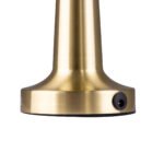 GloboStar® MOLLY 76518 Επαναφορτιζόμενο Επιτραπέζιο Φωτιστικό Πορτατίφ LED 1.5W 105lm 120° DC 5V IP44 Θερμό Λευκό 2700K Dimmable Χρυσό Αλουμίνιο - Μ10 x Π10 x Υ23cm - 2 Xρόνια Εγγύηση - Image 6