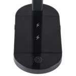 GLOBOSTAR® ONO 76530 Μοντέρνο Επιτραπέζιο Φωτιστικό Γραφείου με Ασύρματη Φόρτιση 10W 2A LED 5W 500lm 180° DC 5V με USB IP20 Ρυθμιζόμενο Λευκό CCT με Αφή 2700K/4500K/6000K Dimmable - Sanan SMD Chip - Μαύρο - Μ25 x Π10.5 x Υ35.5cm - 2 Χρόνια Εγγύηση - Image 7