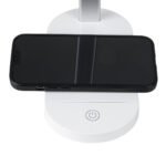 GLOBOSTAR® ONO 76531 Μοντέρνο Επιτραπέζιο Φωτιστικό Γραφείου με Ασύρματη Φόρτιση 10W 2A LED 5W 500lm 180° DC 5V με USB IP20 Ρυθμιζόμενο Λευκό CCT με Αφή 2700K/4500K/6000K Dimmable - Sanan SMD Chip - Λευκό - Μ25 x Π10.5 x Υ35.5cm - 2 Χρόνια Εγγύηση - Image 8