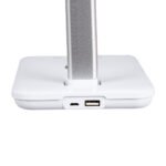 GLOBOSTAR® ONO 76532 Μοντέρνο Επιτραπέζιο Φωτιστικό Γραφείου με Ασύρματη Φόρτιση 10W 2A LED 3.5W 350lm 90° DC 5V με USB-C IP20 Ρυθμιζόμενο Λευκό CCT με Αφή 2700K/4500K/6000K Dimmable - Sanan SMD Chip - Λευκό - Μ18 x Π12 x Υ36cm - 2 Χρόνια Εγγύηση - Image 7