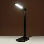 GLOBOSTAR® ONO 76533 Μοντέρνο Επιτραπέζιο Φωτιστικό Γραφείου με Ασύρματη Φόρτιση 10W 2A LED 3.5W 350lm 90° DC 5V με USB-C IP20 Ρυθμιζόμενο Λευκό CCT με Αφή 2700K/4500K/6000K Dimmable - Sanan SMD Chip - Μαύρο - Μ18 x Π12 x Υ36cm - 2 Χρόνια Εγγύηση - Image 14