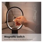 GloboStar® 76544 Επιτραπέζιο Φωτιστικό Πορτατίφ LED 15W 1500lm 360° DC 5V IP20 Θερμό Λευκό 2700K Μαύρο & Λευκό Πλαστικό - Μ14 x Π5.5 x Υ24.8cm - 2 Xρόνια Εγγύηση - Image 11