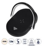 GloboStar® ECLIPSE 76558 Επιτραπέζιο Φωτιστικό Πορτατίφ LED 1.5W 1200lm 180° AC 220-240V IP20 Φυσικό Λευκό 4500K Dimmable Μαύρο Πλαστικό - Μ17 x Π13 x Υ10cm - 2 Xρόνια Εγγύηση