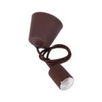 GLOBOSTAR® CABLITO 61561 Μοντέρνο Κρεμαστό Φωτιστικό Οροφής με Ντουί 1 x E27 AC 220-240V IP20 - Καφέ - Μ4 x Π4 x Υ110cm - Image 5