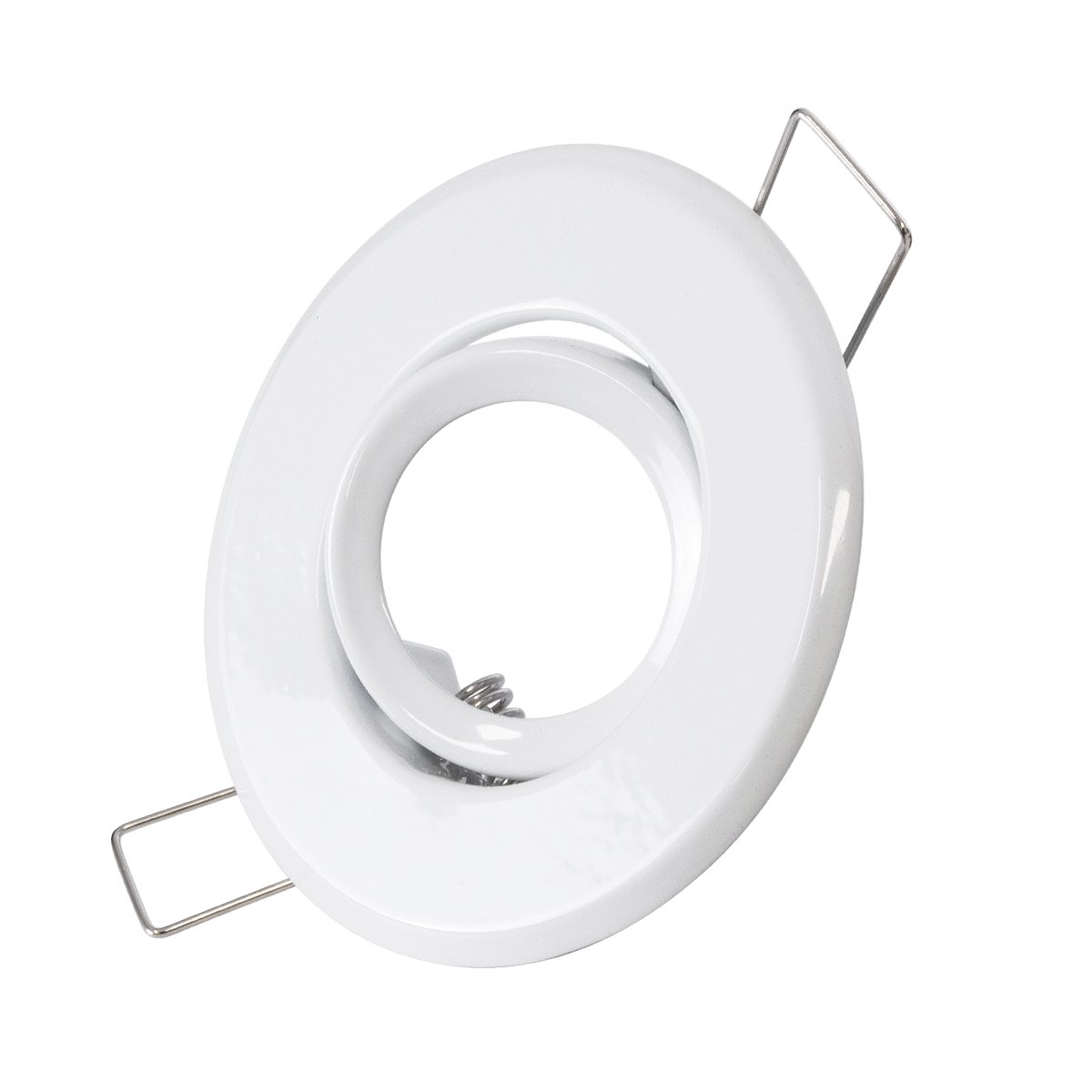 77800_0 GLOBOSTAR® DELTA 77800 Χωνευτή Κινούμενη Βάση για Σποτ MR11 με Ντουί GU10/GU5.3 IP20 - Λευκό - Μ7 x Π7 x Υ2.1cm / Q5.5cm - Image 1