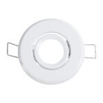 GLOBOSTAR® DELTA 77800 Χωνευτή Κινούμενη Βάση για Σποτ MR11 με Ντουί GU10/GU5.3 IP20 - Λευκό - Μ7 x Π7 x Υ2.1cm / Q5.5cm - Image 3